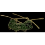 CH-46 SEA KNIGHT HELICOPTER GREEN PHROG PIN