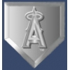 ANAHEIM ANGELS PIN HOME PLATE STYLED LOGO DOUBLE PIN