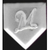 MILWAUKEE BREWERS PIN HOME PLATE AND STYLED LOGO DOUBLE PIN
