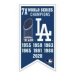 Los Angeles Dodgers 2020 World Series Championship 7X Years Banner Pin