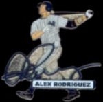 NEW YORK YANKEES PIN ALEX RODRIQUEZ ACTION SIGNATURE PIN