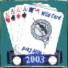 FLORIDA MARLINS NATIONAL LEAGUE 2003 WILD CARD PIN