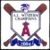 ANAHEIM ANGELS AMERICAN LEAGUE WESTERN 2004 CHAMPION PIN