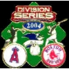 ANGELS VS RED SOX AMERICAN LEAGUE DIVISION 2004 MATCHUP PIN