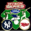 YANKEES VS TWINS AMERICAN LEAGUE DIVISION 2004 MATCHUP PIN