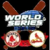 BOSTON RED SOX AND ST LOUIS CARDINALS WORLD SERIES 2004 CROSSED BATS