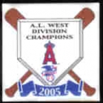 ANAHEIM ANGELS AMERICAN LEAGUE WESTERN 2005 CHAMPION PIN