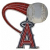 ANAHEIM ANGELS PIN BASEBALL GLITTER TRAIL ANGELS PIN