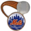 NEW YORK METS PIN BASEBALL GLITTER TRAIL PIN