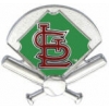 ST LOUIS CARDINALS PIN FIELD DIAMOND PIN