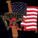 PITTSBURGH PIRATES BAT USA FLAG PIN