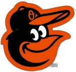 BALTIMORE ORIOLES PIN TEAM BIRD HEAD LOGO PIN