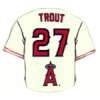 ANAHEIM ANGELS MIKE TROUT HOME JERSEY PIN