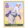 CY YOUNG BASEBALL LEGEND STAMP PIN