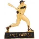 DETROIT TIGERS LANCH PARRISH PIN ACTION BAR PIN BY PETER DAVID