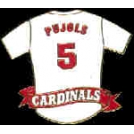 ST LOUIS CARDINALS ALBERT PUJOLS JERSEY PIN