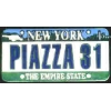 NEW YORK METS MIKE PIAZZA LICENSE PLATE PIN