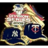 YANKEES VS TWINS AMERICAN LEAGUE 2003 LDS PLAYOFFS PIN
