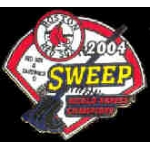 BOSTON RED SOX 2004 SWEEP WORLD SERIES RED SOX PIN