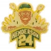 OAKLAND ATHLETICS PINS RICKEY HENDERSON PIN ACTION PLAYER SLIDING PIN