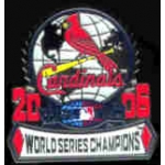 ST LOUIS CARDINALS 2006 WORLD SERIES CHAMP GLOBE PIN