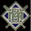 MILWAUKEE BREWERS BATS DIAMOND PIN