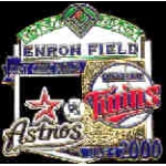 MINNESOTA TWINS INAGURAL ENRON FIELD GAME PIN