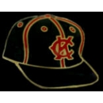 KANSAS CITY MONARCHS BLACK HAT NEGRO LEAGUE PIN