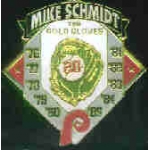 BS BALL HEROS MIKE SCHMIDT GOLD GLOVES PIN