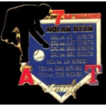 BS BALL HEROS NOLAN RYAN 7 NO HITTERS PIN