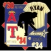 BS BALL HEROS NOLAN RYAN RETIRED JERSEYS PIN