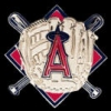 ANAHEIM ANGELS BAT AND GLOVE PIN