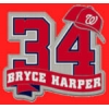 WASHINGTON NATIONALS PIN BRYCE HARPER NUMBER PIN