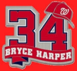 WASHINGTON NATIONALS PIN BRYCE HARPER NUMBER PIN