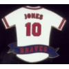 ATLANTA BRAVES CHIPPER JONES JERSEY PIN