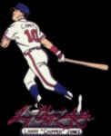 ATLANTA BRAVES LARRY CHIPPER JONES SIGNATURE ACTION PIN