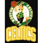 BOSTON CELTICS LOGO AND WORD PIN