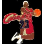 CLEVELAND CAVALIERS LEBRON JAMES ACTION PIN