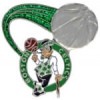 BOSTON CELTICS PIN GLITTER BALL CELTICS PIN