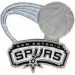 SAN ANTONIO SPURS PIN GLITTER BALL SPURS PIN