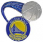 GOLDEN STATE WARRIORS GLITTER BALL WARRIORS PIN