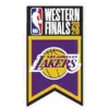 Los Angeles Lakers Pins 2020 NBA Western Conference Champions Banner Pin