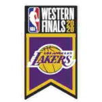 Los Angeles Lakers Pins 2020 NBA Western Conference Champions Banner Pin