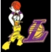 LOS ANGELES LAKERS DISNEY DONALD DUCK PIN