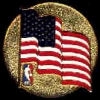 NBA USA FLAG ROUND PIN