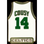 BOSTON CELTICS BOB COUSY JERSEY PIN