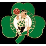 BOSTON CELTICS LEPRECHAUN SHAMROCK PIN