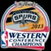 SAN ANTONIO SPURS 2013 WESTERN CONFERENCE CHAMPIONS PIN