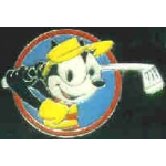 FELIX THE CAT PINS GOLFING FELIX ROUND PIN