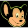 MIGHTY MOUSE HEAD PIN